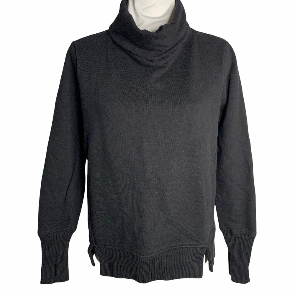 Turtleneck Pullover Sweatshirt w/ Thumbholes 24PE